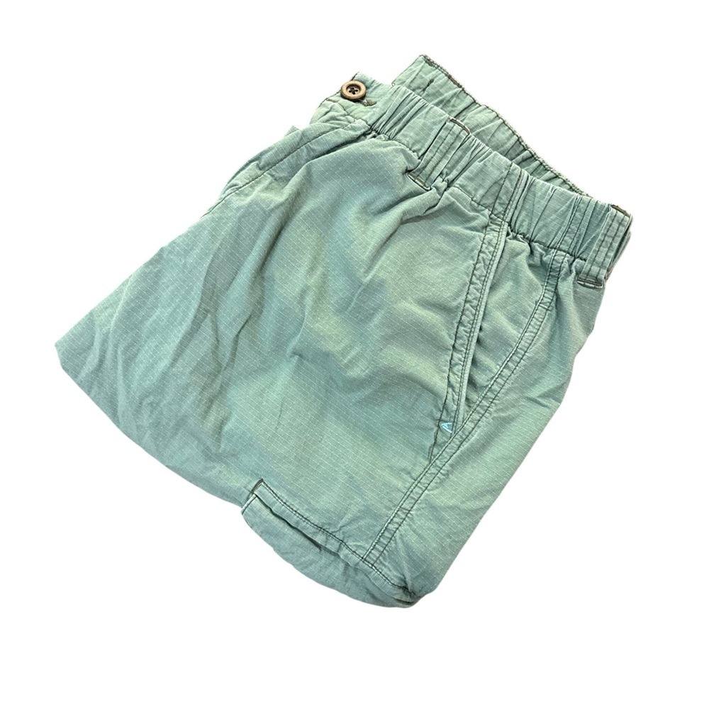 Tommy Bahama Mens Ripstop Cargo Shorts Sage Green Elastic Waist Large